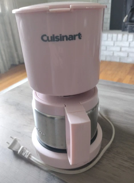 Cuisinart Coffee Maker Pot Pink 4-Cup Breast Cancer Awareness DCC-450, Tested
