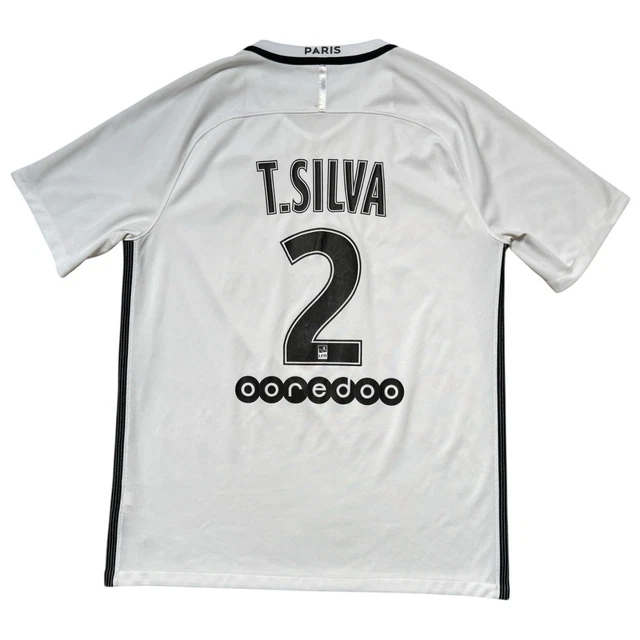 Maillot PSG Silva – Domicile 2015-2016 – Nike – Taille XS – Bleu – Occasion