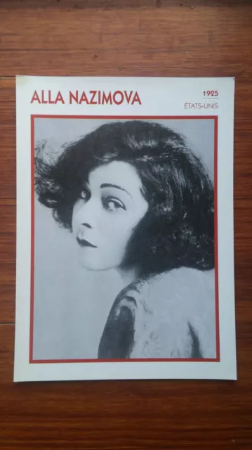 ALLA NAZIMOVA fiche cinéma carte lobby card actor movie 1992