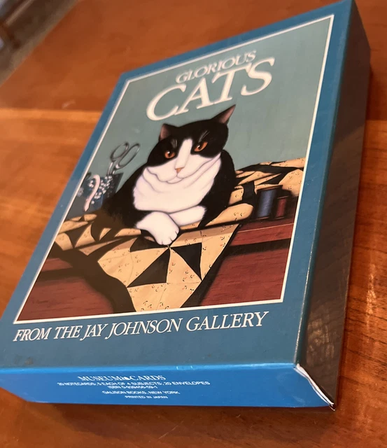 Glorious Cats From The Jay Johnson Gallery 21 Notecards & 20 Envelopes 5 x 6.5”