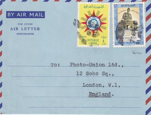 1961 Iraq cover sent from Baghdad to London England