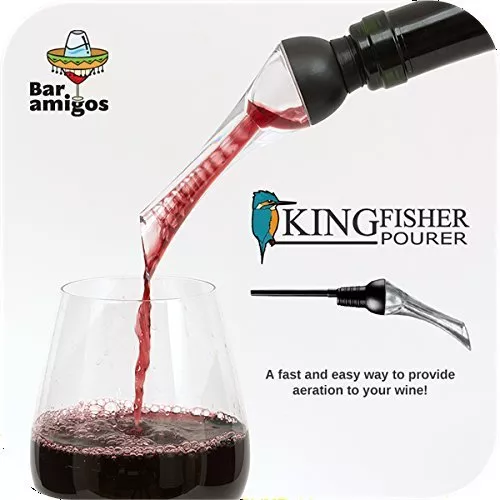 Kingfisher Aerator Pourer Red Wine Aeration Spout Bottle Pouring Taste Enhancer 3