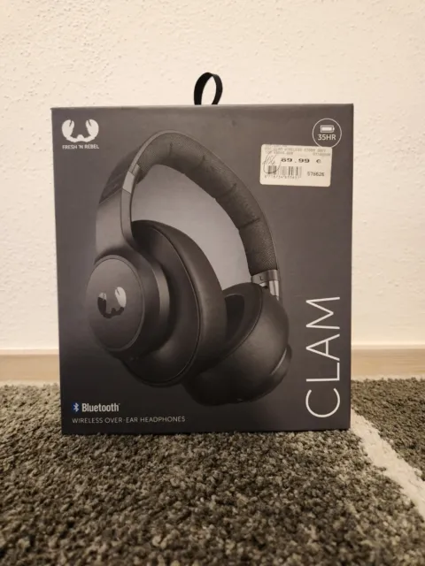 Fresh 'N Rebel Over-Ear-Kopfhörer Clam 2 Strom Grey faltbar Bluetooth Akku