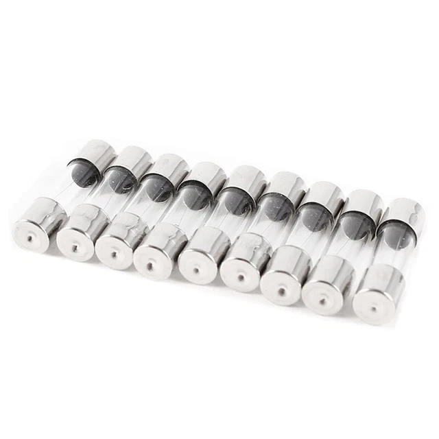 (R) 10 Pcs Coup Type Fusibles en verre Tube 5x20mm 250V 0.5A L1C1C1