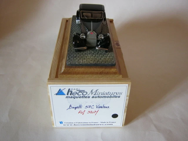 AT026 HECO MODELES MINIATURES LYON 1/43 Bugatti type 46 coupé N° 4