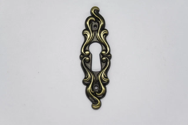 Möbelschild Copertura Schlüsselschild Barocco,Patinato Montante 55 X 17 MM