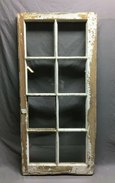 Antique Single 8 Lite Casement Cabinet Cupboard Window Vintage 21x45 1400-21B 7