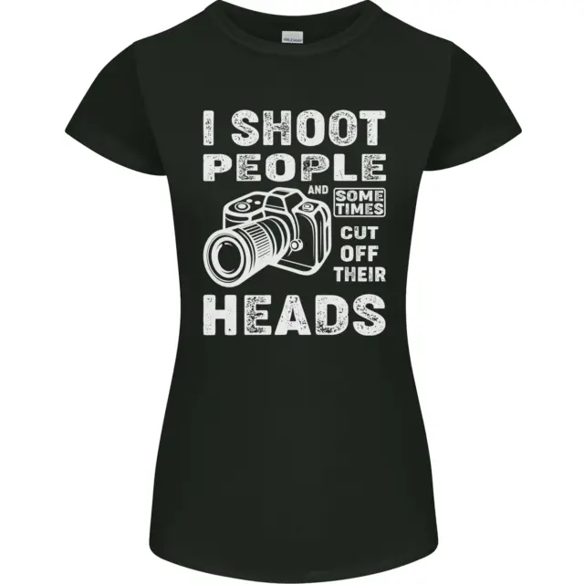 Photography I Shoot People Photographer Womens Petite Cut T-Shirt
