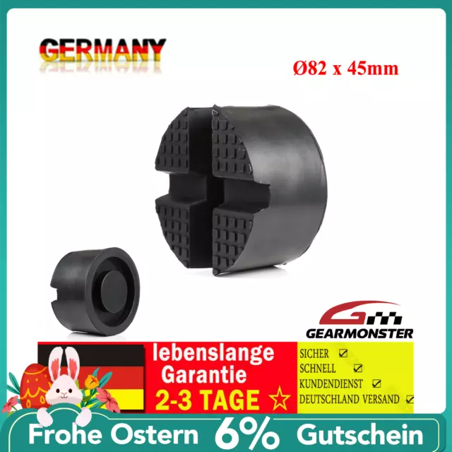 Wagenheber Gummiauflage 82x45mm für Rangierwagenheber Universal Gummiauflage