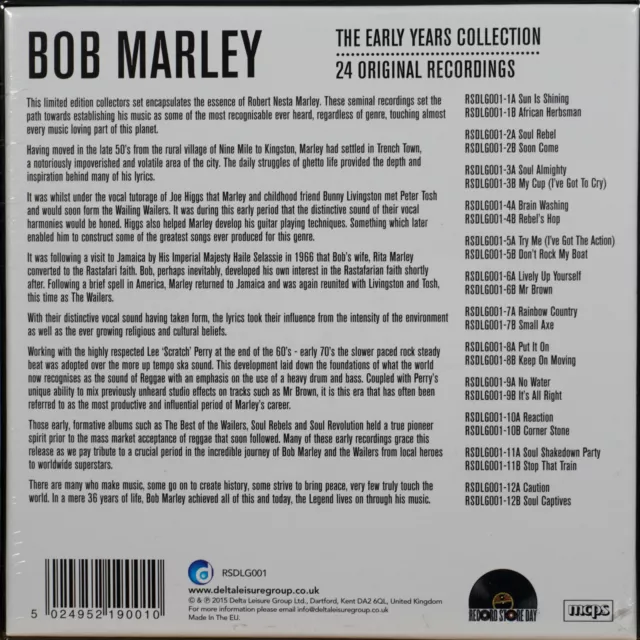7" BOX: Bob Marley – The Early Years Collection, RSD 2015, NEU & OVP 2