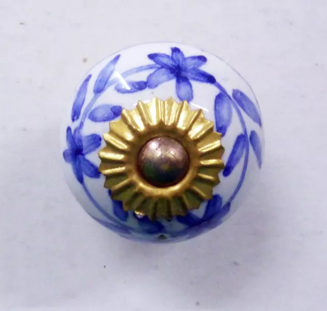 Boutons Porcelaine Céramique Artisanal Poignées Porte Tiroir Placard Armoire