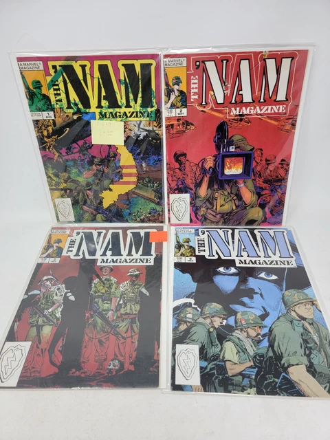 The 'Nam #1-3 + 9 Marvel Partial Run *1988* Magazine * 4 Book Lot *