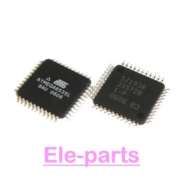 2 PCS ATMEGA8535L-8AU QFP-44 8-bit AVR 8K Programmable IC #A6-9