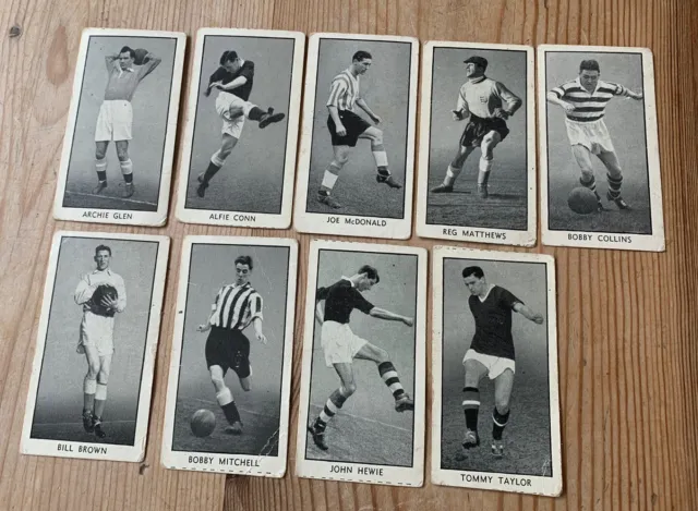 Famous Footballers The Wizard   FAMOUS  FOOTBALLERS  CARDS  -  1955 Set Of 9