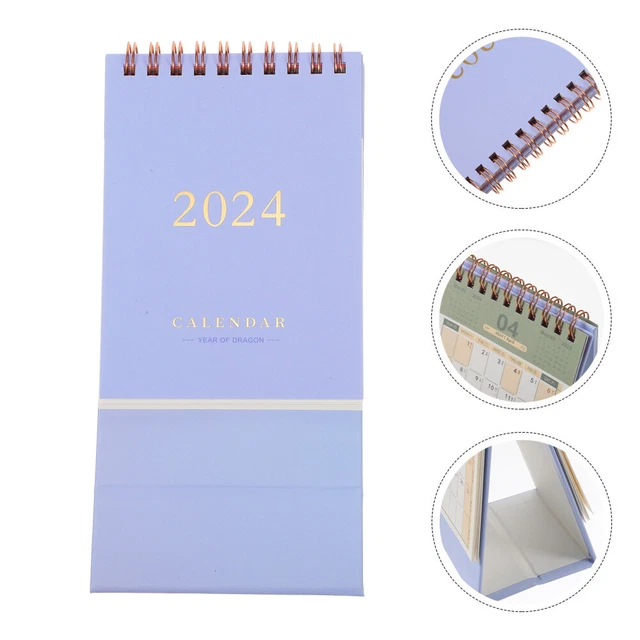 Calendrier De Table 2025-2026 Rose - 18 Mois (juillet 2025 à Décembre 2026) - Support Carton, Spirale - 12