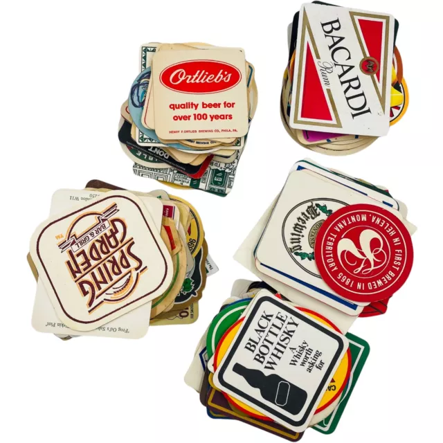 200+ Beer Coaster Lot Vintage New Bar Pub Brewery USA Europe Malt Ale Lager Rum