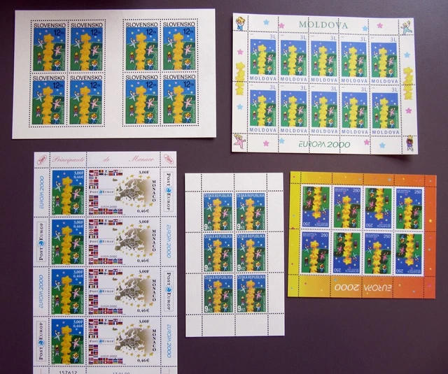 EUROPA CEPT Lot Kleinbögen aus 2000 postfrisch/** (MNH)