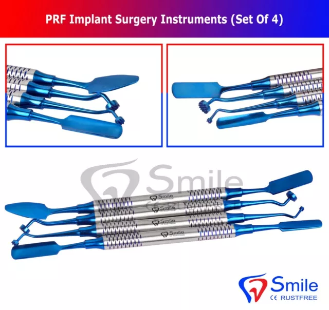 Implant Dentaire Prf Set 4 Instruments Kit Chirurgical Compacteur Transport