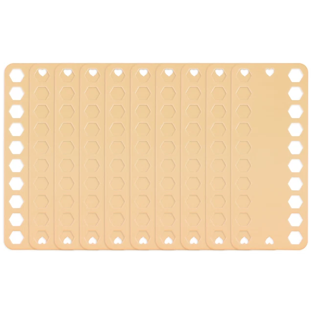 10 tarjetas organizadoras de hilo dental bordado 20 posiciones para coser amarillo limón