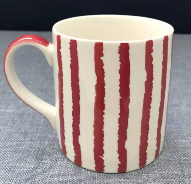 Whittard Chelsea Red Striped Hand Painted Small Mug