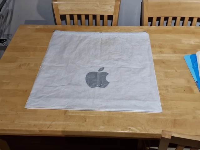 Genuine Rare Early X Large Apple Store Drawstring Bag Tote 600x600 (A Bit Tatty)