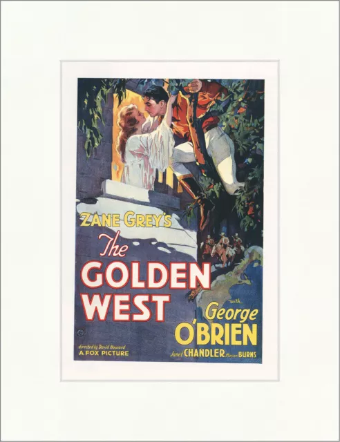 Zane Greys The Golden West George OBrien Chandler Kunstdruck Plakatwelt 574