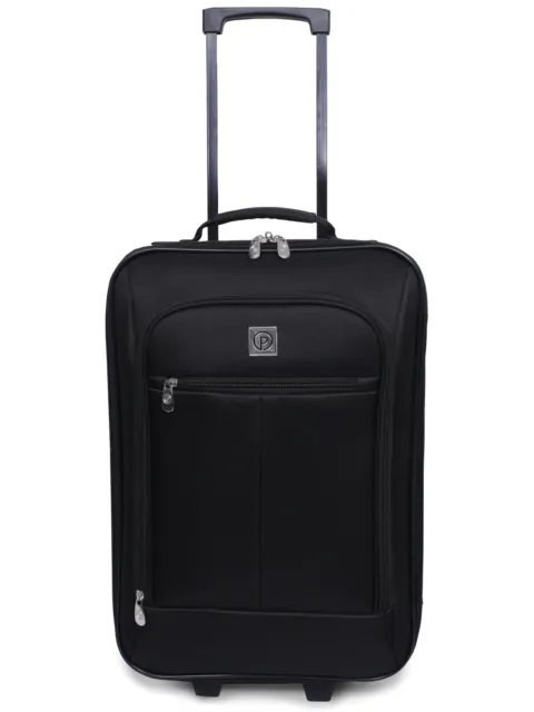 Ship From USA Pilot Case 18" Softside Carry-on Luggage, Black