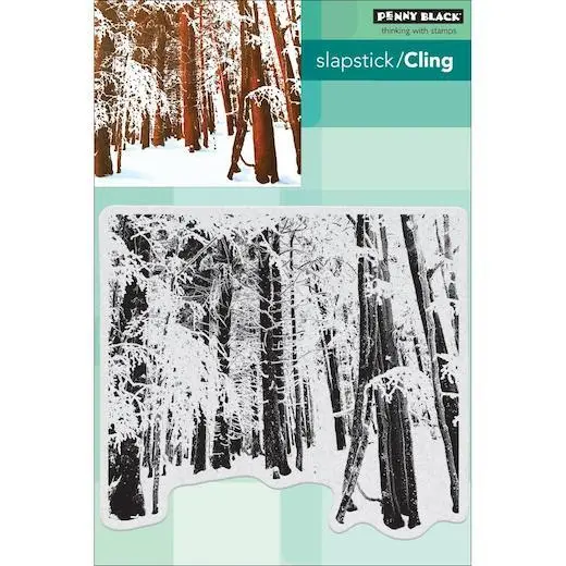Penny Black Cling Rubber Stamp - Snow Forest 4.9 x 4.5" 40-634