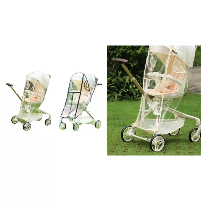 Breathable Baby Stroller Rain Cover Windproof Protections Weather Shield