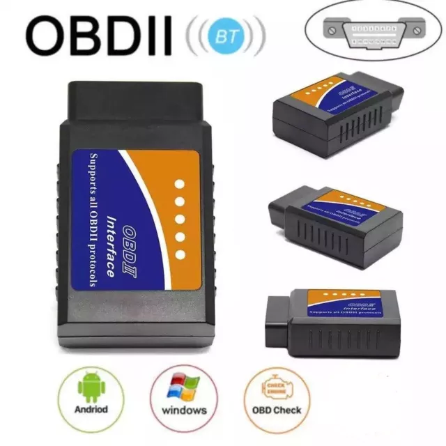 ELM327 Bluetooth OBD2 OBDII Car Diagnostic Scanner Code Reader Tool