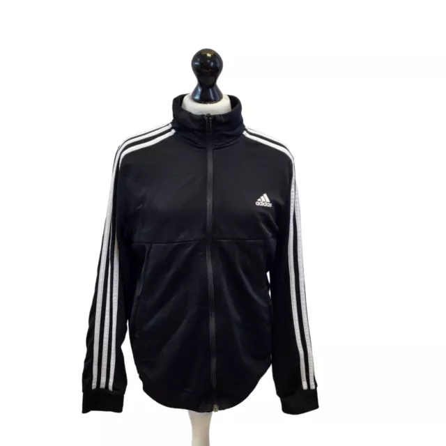 Adidas Tracksuit Sports Top Black Long Sleeve Uk Girl's Age 11-12 Years ZZ552