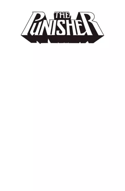 PUNISHER Vol 11 #1 NM – BLANK variant SKETCH cover MARVEL COMICS