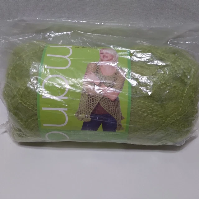 Hilo Marca León Romance Hoja Verde Claro Acrílico y Mohair Hecho en Italia