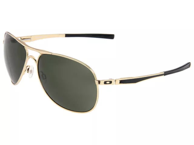 Oakley Plaintiff Sunglasses OO4057-02 Polished Gold/Dark Grey