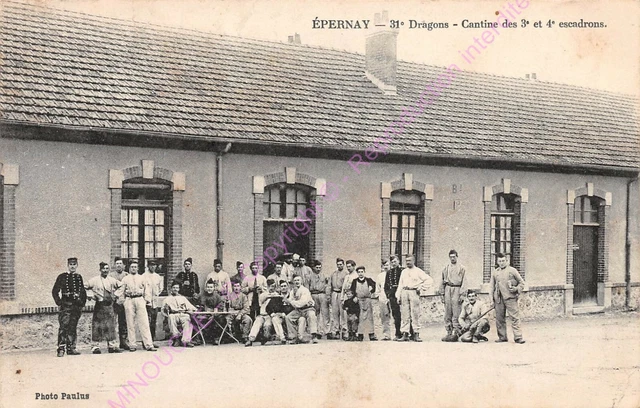 CPA 51200 Epernay 31e Dragons Canteen Of 3e And 4e Squadrons ca1909