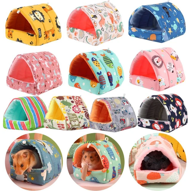 Comfortable Small Animal Sleeping Bed Hamster House Guinea Pig Nest Warm Mat