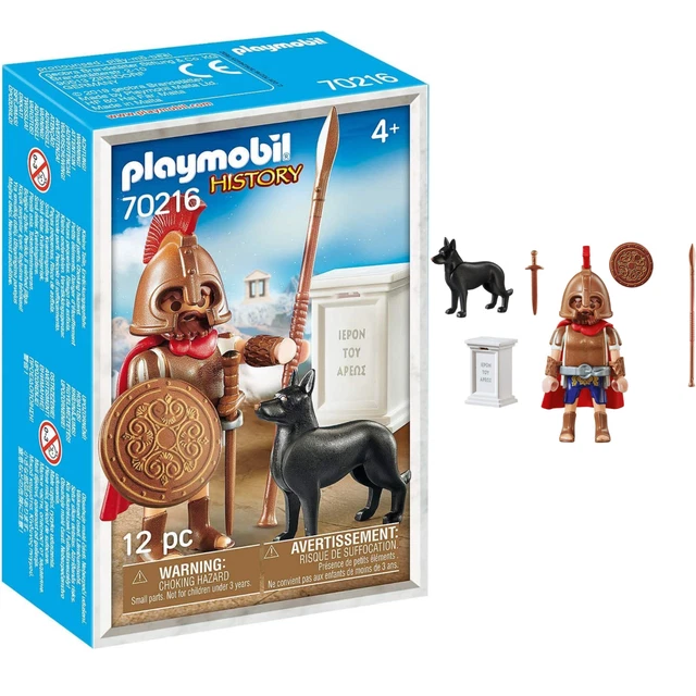 PLAYMOBIL HISTORY 70216 Ares Figura Dios Griego Juego De