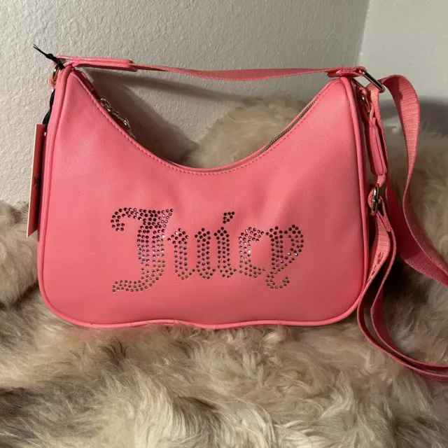 NWT Juicy Couture Obsession Crossbody - Pink Lemonade With Pink Sparkle