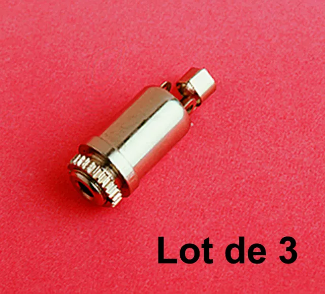 Lot de 3 - Prise jack chassis Mono femelle diamètre 2.5 mm - PCM200-LT3