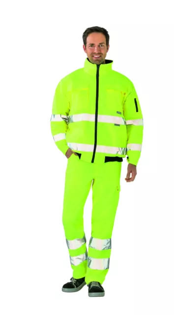 Planam Warnschutz Pilotenjacke Arbeitsjacke wasserdicht winddicht Winterjacke 2