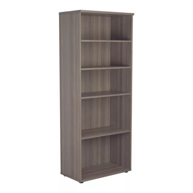 Jemini 2000 Wooden Bookcase 450mm Depth Grey Oak KF811169