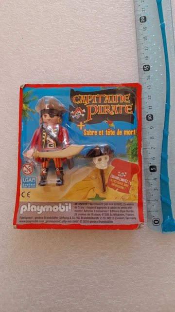 Chapeau De Pirate Playmobil Violet Avec Tête De Mort - Pièce Détachée Occasion - Fabriqué En Allemagne