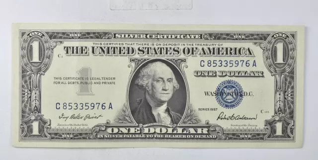 Crisp - 1957 United States Dollar Currency $1 Silver Certificate *153