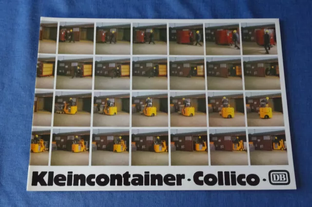 DB - Kleincontainer -  Collico - Broschüre DIN-A4 - 1980er