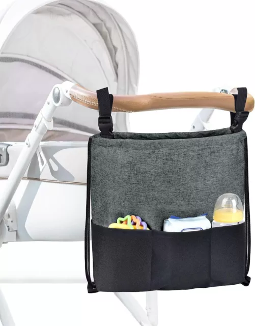 Universal Stroller Organizer Large Capacity Portable Baby Stroller Storage Bag
