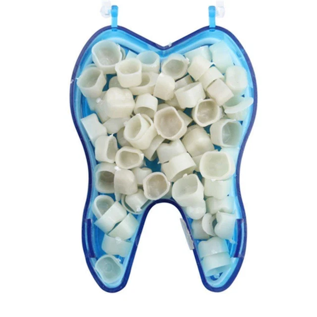 1 Box Teeth Whitening Dental Crown Resin Porcelain Temporary Teeth Crown (2