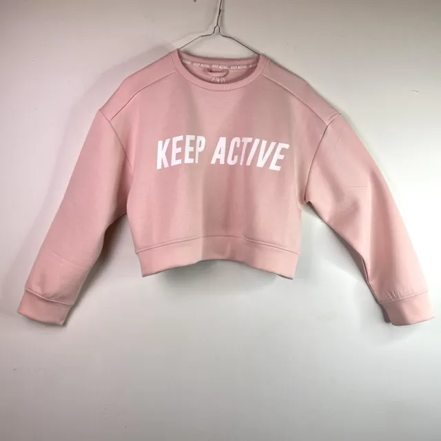 Zara Kids Keep Active Cropped Top Sweater Size 13-14 164cm