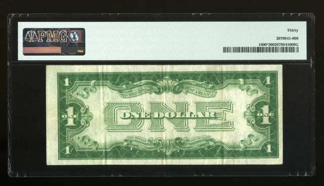 DBR 1928 $1 Silver Funnyback STAR Fr. 1600* PMG 30 Serial *08122289A 2