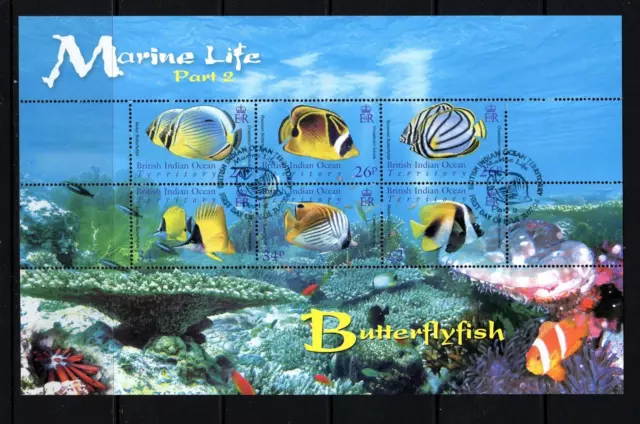 British Indian Ocean Territory - 2006 Marine Life (2nd Series) Mini Sheet Used