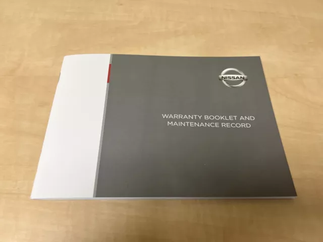 Genuine Nissan Service History Book / Maintenance Record ALL MODELS Qashqai +2